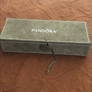 Pandora suede jewelry keeper with 3 trays
